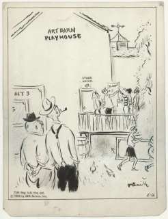 13: Galbraith Side Glances 1959 original comic art