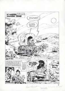 Derib. Planche originale Go West | BDEnchères