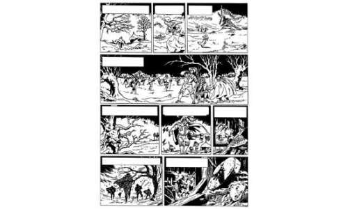 VANDERSTEEN, Willy. " Thyl Ulenspiegel ". Encre de Chine noire pour une | Tessier Sarrou