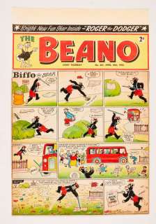 Beano/Biffo the Bear front cover original artwork (1953) drawn, painted and…