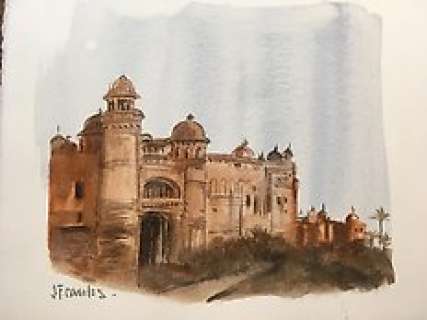  - India Dreams T10 - Aquarelle originale - Page volante - EO - (2016) 