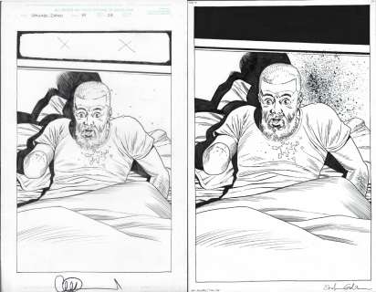 Stefano Gaudiano Charlie Adlard - Walking dead issue 191 page 24 (spoiler page)