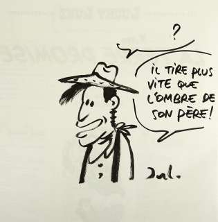 Jul Lucky Luke Dédicace... | JUL Lucky Luke Dédicace sur l’album La terre promise... | Vermot et Associés