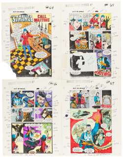 MARVEL SUPER-HEROES #5 (DOCTOR STRANGE) COMPLETE STORY COLOR GUIDES (ANDY YANCHUS COLORIST).