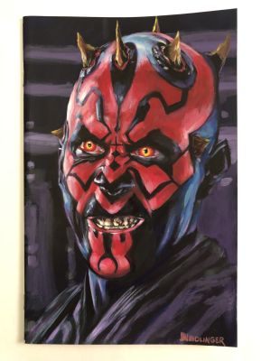 Dan Neidlinger | Ray Park as Darth Maul Star Wars Sketch Cover | Raremarq (Buy It Now)