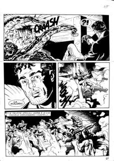 Brad Barron #9 - Giancarlo Caracuzzo - 3x  original pages  - EO - (2005) | Catawiki