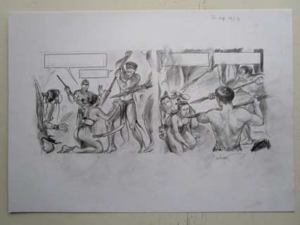 Bosschaert, Jan - Originele tekening in potlood - Jaguar | Catawiki