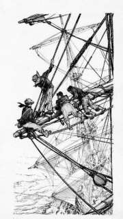 Joubert Pierre | Â«Dans les HaubansÂ». Encre de Chine Ã  la plume sur papier | Tessier Sarrou