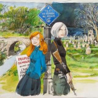 Vincent Bailly | Couverture originale du T3  » Partition Irlandaise » | Atelier du 9ème art