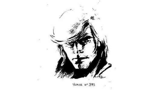 VANCE, William. Â«Bruno BrazilÂ».Superbe gouache en couleurs pour un portrait | Tessier Sarrou