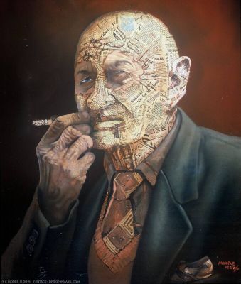 Stewart Kenneth Moore | Newsman (The Well Read Man) | 2DGalleries
