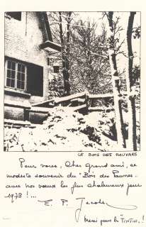 * Jacobs - Carte... | * Jacobs - carte de Vux 1973: Bois des pauvres (domicile... | Tessier Sarrou