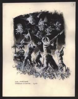 Une aventure de Bob Morane - Grand dessin original - Opération Atlantide - (2007) | Catawiki