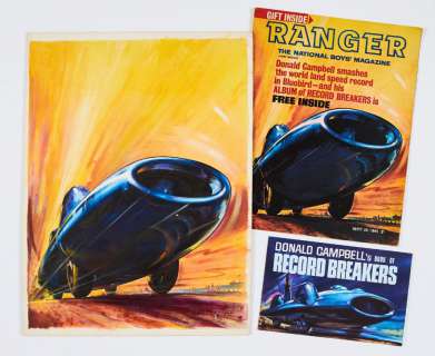 Bluebird original front cover artwork (1965) from Ranger No 2 painted and… | Comic Book Auctions ltd