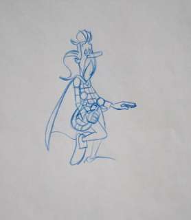 Asterix und Obelix - Troubadix -Uderzo/Goscinny - Original Production Drawing - Dessin au crayon bleu - (1994) | Catawiki