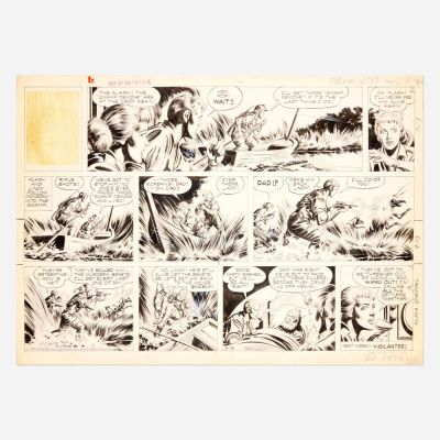 Lot 122 - Mac Raboy, Flash Gordon Sunday Strip 9/13 Original Art (King Features, 1959) | Landry Pop Auctions