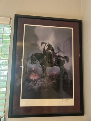 FRANK FRAZETTA DEATH DEALER SIGNED AND NUMBERED LITHO PRINT WITH COA, 310/345 | eBay US