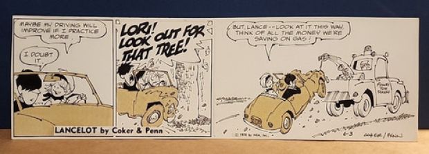 LANCELOT Comic Strip Original Art 6-3-1970 PAUL COKER JR Frank Ridgeway MAD | eBay US (Buy It Now)