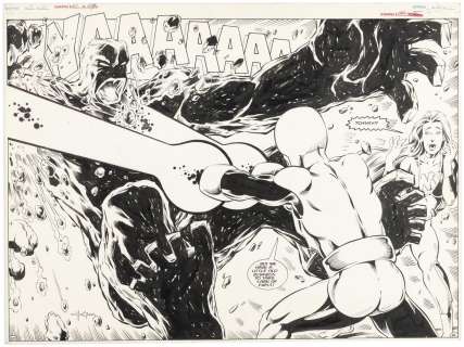 ELEMENTALS #21 DPS ORIGINAL ART BY BILL WILLINGHAM