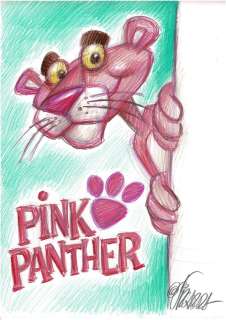Pink Panther - Original Drawing - Vizcarra, Joan - Art original | Catawiki