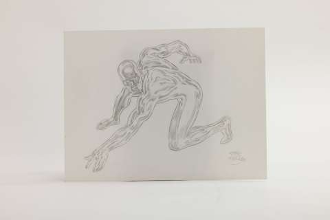 Thomas Frisano -... | THOMAS FRISANO - LE SURFER D’ARGENT . Dessin original... | Aibo Art Auction