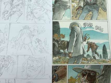 Hermann - Crayonnés planche 33  - Duke T.1 - La boue et le sang - (2016) | Catawiki