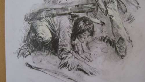 Follet, René - Dessin original - Conquete de l’ouest - (1999) | Catawiki