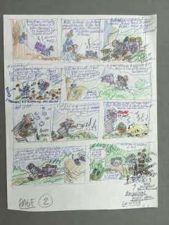 Studio Peyo  - Planche originale préparatoire - Les Schtroumpfs - Â« Le Sorcier contre Gargamel Â» | Catawiki