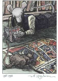 Spiegelman Art (Né En 1948) | SPIEGELMAN Art Â«The Mouse ReadingÂ» Sérigraphie Signé en bas Ã  droite&h | Aponem