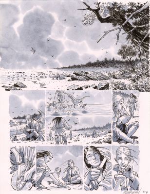 Guérineau | L’ombre des lumières tome 2 Dentelles et wampun | Galerie Champaka