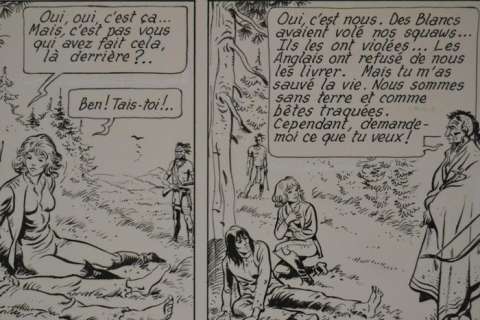 Les pionniers du nouveau monde T2 - Planche originale (p.15) - Le grand dérangement  - (1985) | Catawiki