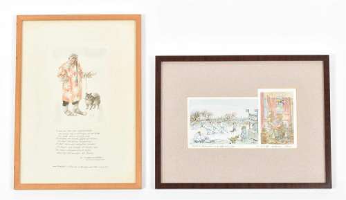 VOS, PETER (1935-2010). TWO ORIGINAL COLOUR DRAWINGS | Zwiggelaar Auctions