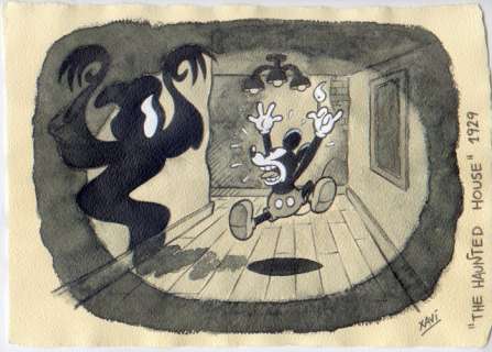 Mickey Mistery - Original drawing - Mickey in the Haunted House 2 - EO - (2018) | Catawiki