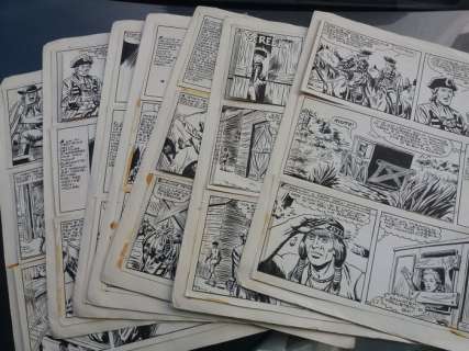 Il grande Blek - 7x tavole originali - Page volante - (1965) | Catawiki