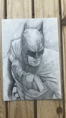 Leoartcomics(Léo Oliveira) | Batman Pencil Illustration (A4) | Raremarq (Buy It Now)