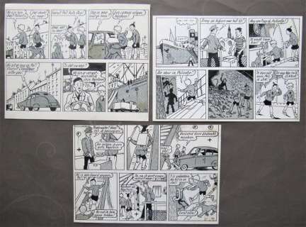 De Pimpelteentjes - 3 originele halve pagina’s - genummerd 13 t/m 18 - Op Apenjacht - (1963) | Catawiki