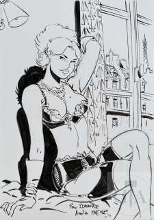 Meynet / From Paris with Love. Album Eo de 2012 Qui Contient Un Dessin Original Pleine Page. Encre de Chine Signée. Etat Neuf. |  | Dagoty