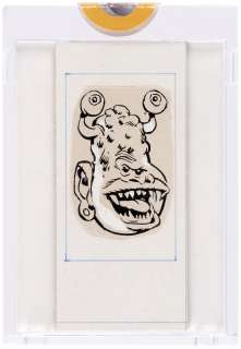 ORIGINAL PASTE-UP ART MONSTER TATTOO BY JACK DAVIS. | Hake’s