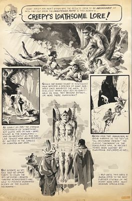 Roy Krenkel (American, 1918-1983) | Creepy’s Loathsome Lore (1966) | Shasta/Phoenix