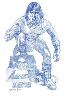 Conan the Barbarian - Sanjulian Signed - Original Drawing - Art original | Catawiki