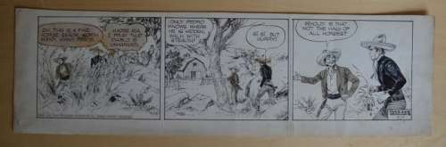 Cisco Kid  3-7 - Striscia Originale di Jose Luis Salinas  - Page volante - EO - (1952) | Catawiki