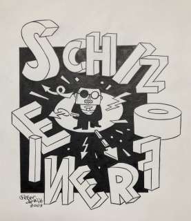 Wit, Peter de  - Originele tekening - Sigmund - Schizofrenie (2003) | Catawiki