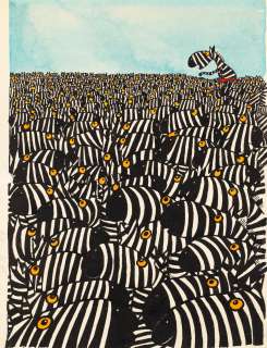 Bohdan Butenko (1931 - 2019) | Bohdan Butenko | "O Felku, Żbiku i Mamutku" - ilustracja okładkowa do zbioru wierszy Wiktora Woroszylskiego, 1990 | Desa Unicum