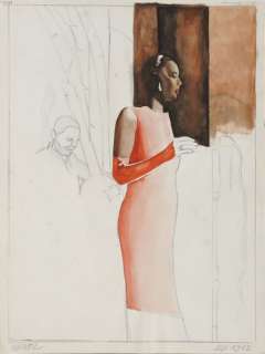 MUNOZ Billie Holiday, July 1942 Mine de plomb et aquarelle pour ce beau