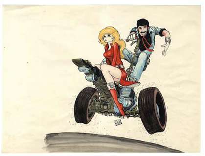 Monkey Punch Handwritten color illustrations "Lupin the Third"