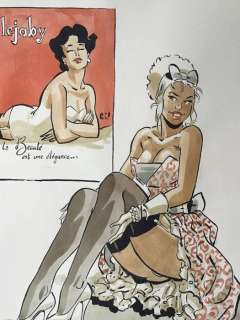 Meynet, Félix - Dessin original couleur - La Beauté est une éléganceÂ  | Catawiki