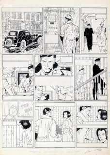 Zanon - LES AVENTURES D‘HARRY DICKSON Encre de chine pour la planche 11 de