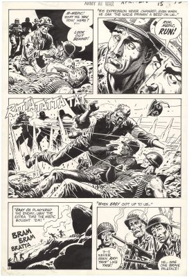 Russ Heath | Our Army at War #218 p13 (The Medic-Sacrifice) | Nostalgic Investments