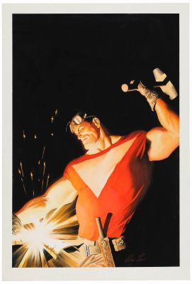 Alex Ross - Tom Strong #1 Original Comic Art - 14 x 20.5 | Goldin