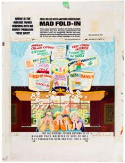 Al Jaffee | MAD #323 Complete 1-Page Story " MAD Fold-In" Original Art (EC Publ., 1993). | Heritage
